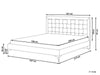 Velvet EU Super King Size Bed Taupe LIMOUX