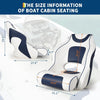 Premium Captain's Boat Seat High-Back Pontoon Boat Seats for Fishing Sightseeing