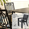 7 Pieces Garden Dining Set Outdoor Furniture Stackable Chairs Table for 6 Person