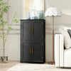 Kitchen Cupboard Cabinet Bathroom Floor Storage Cabinet-Black
