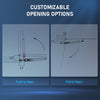 CO-Z Electric Single Swing Gate Opener Complete Kit for 400kg Home Driveway Gate