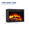Electric Fireplace with Surround, LED Flame & Mood Light – Endeavour Ebberston
