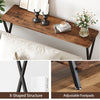 Slim Console Table with 2 Shelves,Narrow Entryway Table for Living Room, Hallway