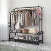 Heavy Duty Metal Double Rail Clothes Garment Hanging Rack Shelf Display Stand UK
