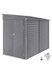 5 x 9ft Galvanised Metal Garden Shed with Foundation Kit