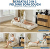Folding Sofa Bed Single Convertible Sleeper Chair with Pillow Mattress Futon