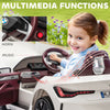 BMW i4 Licensed 12V Kids Electric Ride-On Car w/ Remote Control - White