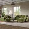 Olive Green Velvet 3 Seater Sofa - Payton SOF162