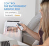 9000 BTU Portable Air Conditioner 4-in-1 AC Unit Remote 230V UK Plug