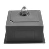 1.0 Large Super Deep Single Bowl Square Stainless Steel Kitchen Sink & Waste Kit