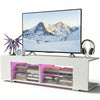 White 135cm High Gloss TV Stand Storage Cabinet Cupboard Unit with RGB Vwpcuoazt