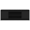 TV Cabinet with Black 139.5x34x50 Engineered Wood H6J1
