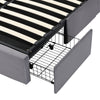 Ottoman Bed 4ft6 Double Upholstered Storage Bed Frame with Headboard & 3 Drawers