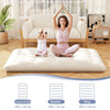 200 x 150 x 10cm Japanese Floor Mattress Futon Mattress Roll up Mattress-Beige