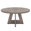 Round Dining Table for 4, 120 cm Farmhouse Kitchen Dinner Table for Living Room