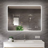 Bluetooth Bathroom LED Mirror With Demister Pad Touch Sensor Lights 600x800mm
