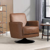 Upholstered PU Leather Armchair for Living Room, Brown