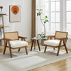 Mid-Century Modern Boucle Fabric Armchair Accent Chair for Living Room, Bedroom