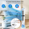 Mobile Air Conditioners, 4 IN 1 Tower Fan/Air Purifier/Humidifier/Evaporative