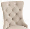 Plush Velvet Dining Chairs with Knocker 1 2 4 6 Black Grey Beige Stud Detailing