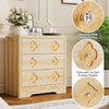 3 Drawer Chest of Drawers MDF Storage Unit Floral Front Crystal Handles Bedroom