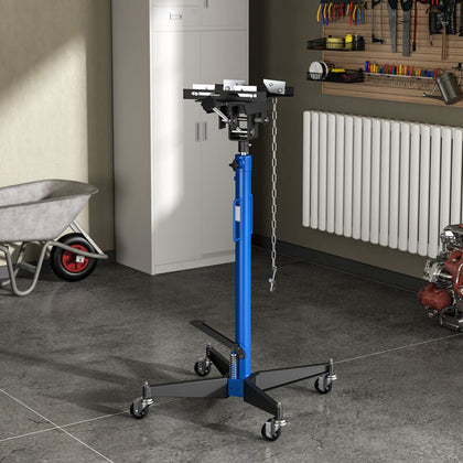 0.5T 38KG Blue Vertical Hydraulic Gear Transmission Garage Jack Lift Car Hoist - Quildinc