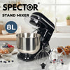 Spector Electric Food Stand Mixer 8L Stainless Steel Mixing Bowl 1300W 10 Speeds