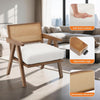 Mid-Century Modern Boucle Fabric Armchair Accent Chair for Living Room, Bedroom