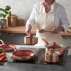 8 Piece Pan Set, Copper Stainless Steel Pan Set, Suitable For All Hob Types