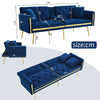 MODERN VELVET SOFA BED 2 SEATER CLICK CLACK SOFA SETTEE COUCH FOR LIVING ROOM