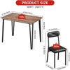 Dining Table Set with 2/4 Chairs, Modern Design for Kitchen, Home, Patio, Garden