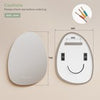 Bathroom Mirror with LED Lights Touch Dimmable Demister Irregular Wall Mounted