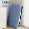 Oversized Folding Saucer Chair with Ottoman, Comfy, Sturdy Frame for Bedroom