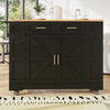 Rolling Kitchen Island on Wheels Storage Trolley w/ Large Cabinet Cupboard Black