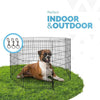 Dog Metal Playpen 48 Inch, FurDreams 8 Panel Pet Pen, Safe & Secure for Pets