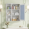 Modern Wall Mounted Medicine Cabinet w/3 Internal Shelves