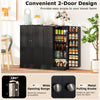 41” Tall Pantry Cabinet Kitchen Storage Cabinet with Doors-Black