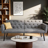Double Fabric Sofa Single Bed Sleeper Couch Sofabed Settee Recliner Beds Pleqkkn