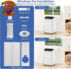 12000 BTU Portable Air Conditioner 3-in-1 Remote 24H Timer Window Kit White AC