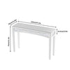 120x35cm Mirrored Console Table Diamond Crystal Hallway w/ Thicken Tapered Legs