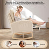 Nursery Nursing Rocking Chairs with Foot Rest High Backrest Rocker Glider Chair