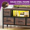 VASAGLE TV Stand Cabinet Storage Table TV Console Unit with Shelves_Living Room