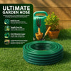 30M REINFORCED GARDEN HOSE PIPE TUBE SET SPRAY WATERING NOZZLE FULL SET FITTINGS