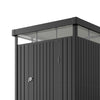 Garden Shed Pent Roof 5X8FT Metal Outdoor Storage Cabinet House with Single Door