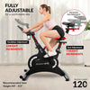Smart Exercise Spinning Bike 8kg Flywheel, Stationary Bike with Phone Holder