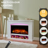 Endeavour Fires Duggleby Electric Fireplace in an Off White MDF Fire Suite