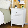 Set of 2 Nightstand Modern Sofa Side Table End Table Accent Side Table White