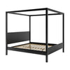 Super King Four Poster Bed Frame in Black - Victoria VCT008