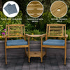 Wooden Companion Love Seat Cushions Garden Chairs Table Corner Bench Jack & Jill