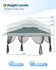 4x4M Pop Up Garden Gazebo Outdoor Party Tent Canopy With Sides Heavy Duty